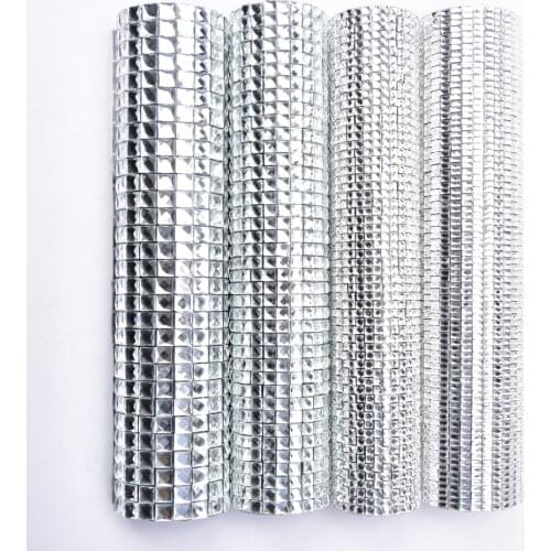 Sparkling Rhinestone Mesh Sheet 24*40Cm Glitter Glass Crystal Sticker Hotfix Applique Trim Garment Shoe Diy Car Shiny Decoration