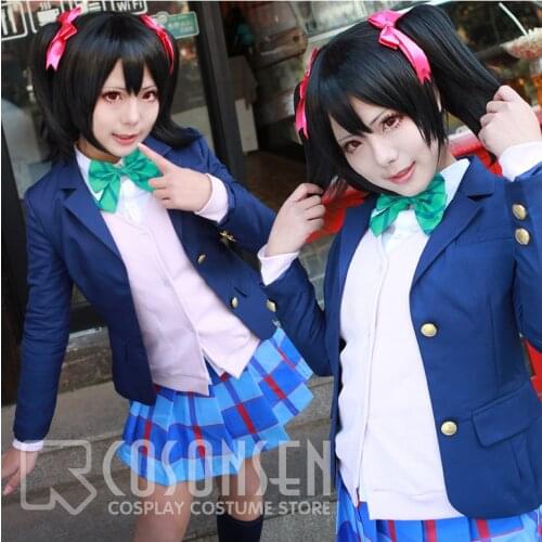 COSPLAYONSEN Love Live! Nico Yazawa School Uniform Cosplay Costume Full Set All Size High Quality Custom Made