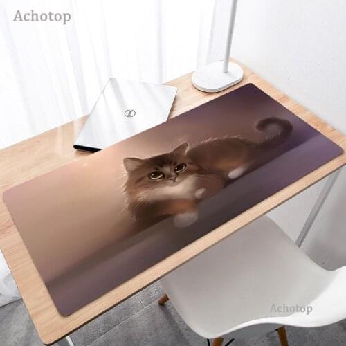 Kawaii Cute Cats Animal Pattern Large Size Mouse Pad Pc Gamer Computer Mats Laptop Mouse Pad Gaming Keyboard Notebook Desk Mat