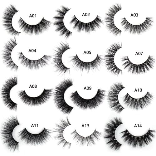 LEHUAMAO 30 Pairs Mink Eyelashes 3D Mink Lashes wholesale Mix False Eyealsehs Fluffy Natural Eyelash Dramatic Cruelty Free Lash