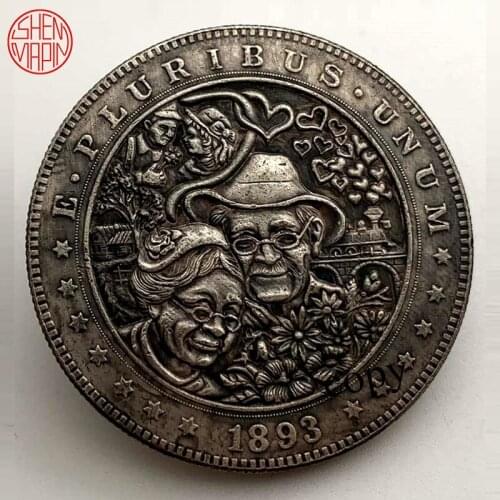 Love to Commemorate Hobo Nickel Coin Copy Coin Morgan Dollar Copper Coins Collectibles Challenge Coin