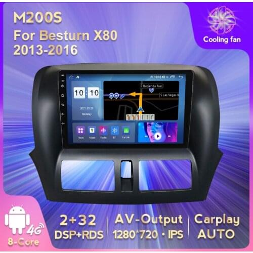 1280X720 Andrioid 11 Eight Core 6GRAM 128ROM 4G LTE WIFI GPS For Besturn X80 2013-2016 2017 Car Multimedia Radio