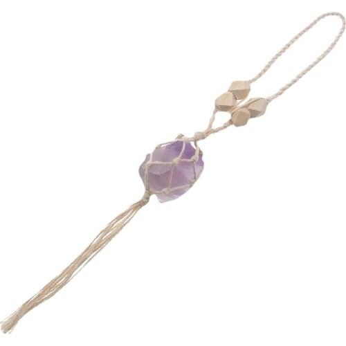 Natural crystal handmade car ornaments car rearview mirror hanging home decoration creative gift car decoration accessories