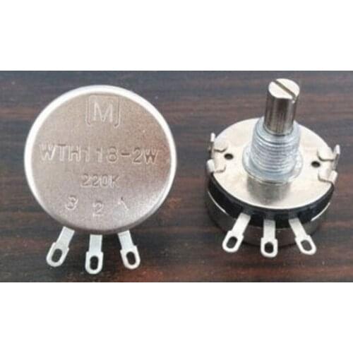 Original Taiwan WTH118 2W 220K single-turn potentiometer 2-watt high life potentiometer switch