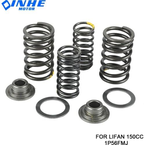 Lifan150 Motorcycle Valve comp Springs Retainer seat Assy For Lifan LF 125 140 150 cc Horizontal Engines Dirt Pit Bike Atv Quad