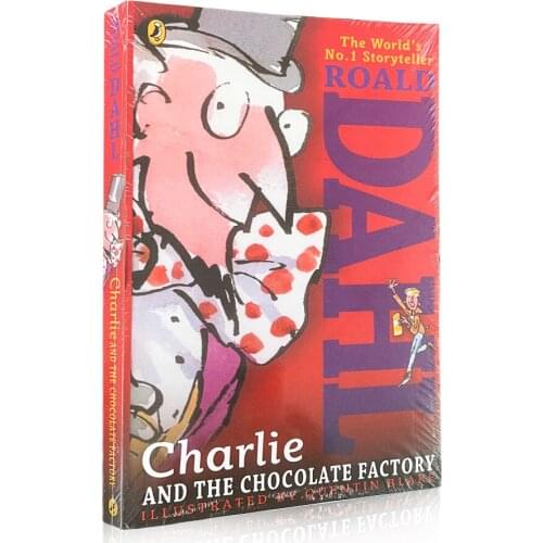 Roald DAHL Charlie and The Chocolate Factory Childrens Literature Novel Story Book Educaction Learning English Books for kids