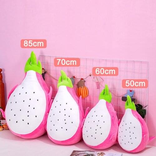 Cute 50/60/70/85cm plush Simulation 3D Dragon Fruit lifelike sofa home decoration stuffed soft Favorite Pillow good quality gift