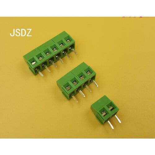 50PCS/LOT MG128-2P/3P/4P/5P/6P Splicing, screw type PCB spacing 3.81 connector terminals, terminal Green KF128 green Copper foot