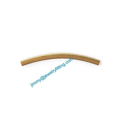 Jewelry findings Raw Brass metal spacer tube beads Pave tube beads draw tube 2*30mm