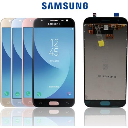 Original 5.0" For SAMSUNG Galaxy J3 2017 J330 J330F J3 PRO LCD Display No Dead Pixel Touch Screen Sigitizer Assembly Replacment