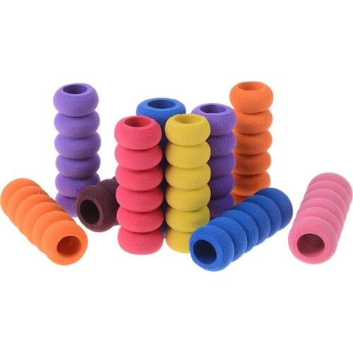 10pcs/pack Sponge Pen Sleeves topper Pen Holder Diamond Painting Drill Pen Grip Anti-slip Pen Sleeve Set Painting Kit Accessory