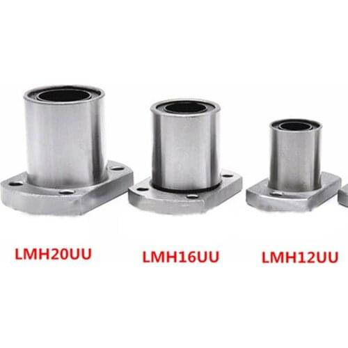 6mm/8mm/10mm/12mm to 40mm LMH6UU/LMH8UU/LMH20U LMH Short Type Series ellipse Flange Coupling Linear Motion Bearing For Rod shaft