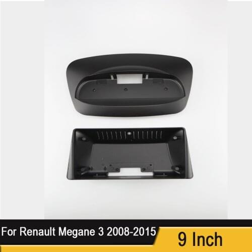 2 Din 9 Inch Car Radio Plastic Fascia Panel Frame for RENAULT Megane 3 2008-2016 Installation DVD GPS Mp5 Dash Mount Kit