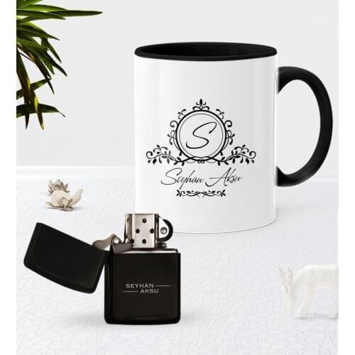 Fathers Day Custom Is Black Mug Cup Gasoline Metal Lighter Seti-11