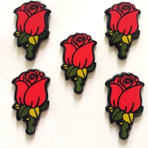 Diy10pcs large rose flat back accessories rhinestones/scrapbooks/womens accessories buttons -A356