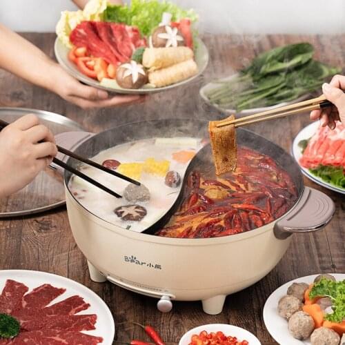 Mandarin Duck Electric Hot Pot Multi-function Electric Hot Pot Electric Skillet Wok Cooking All-in-one Pot