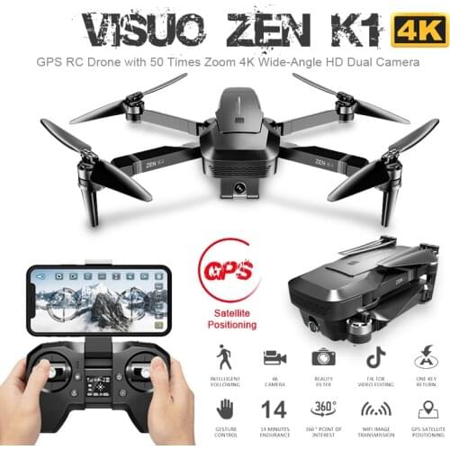 GPS RC Drone With 4K HD Dual Camera 5G Wifi FPV Brushless Motor RC Quadcopter Drone GPS Drone Folding Aerial Camera