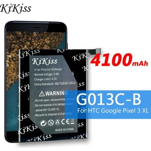 KiKiss G013C-B Go13C-B C1 G013CB Phone Replacement Battery For HTC Google Pixel 3 XL 3XL Pixel3XL Batteries 4100mAh