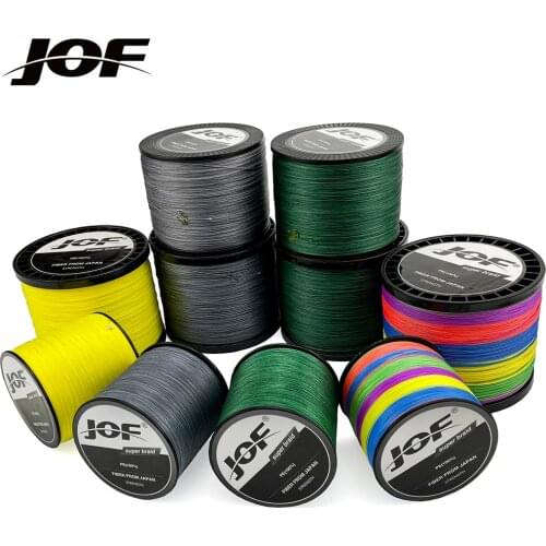 JOF Carp Braided Fishing Line 12 Strand Pesca Fly Multifilamento Wire Spinning Cord Accessories 100M 300M 500M 25-135LB