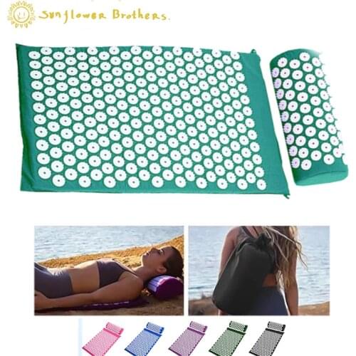 Foot Massage Cushion Yoga Mat Acupressure Mat Meditation 68*42cm Zafu Meditation Padding Wadding Sports Yoga Mat