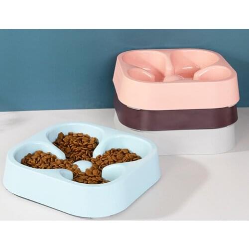Slow Feeding Dog Bowl Non-Slip Bowl Anti-irrigation Interactive Abdominal Distension Durable Prevent Suffocation Healthy Design
