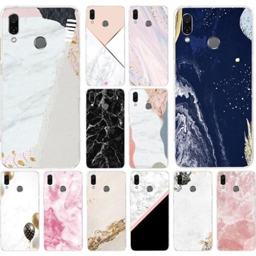 21AS marble collage print Soft Silicone Tpu Cover phone Case for huawei Honor 8 8a Prime 8s 8x 8 lite 9 9x 9 lite 10 10i 10 lite