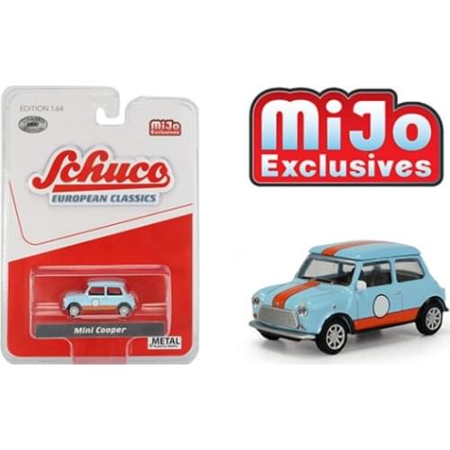 NEW Schuco 1:64 Mini Cooper Gulf european classics LIMITED rubber tire Die-casting metal car model MiJo 2020 K1284