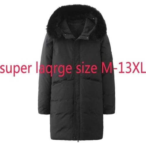 New Arrival Fashion High Quality Down Jacket Men Extra Large Winter Long Coat Thick Casual Plus Size M-9XL 10XL 11XL 12XL 13XL