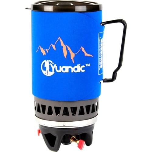 Camping Portable Gas Burners Camping Stoves Outdoor Hiking Cooking System With Stove Heat Exchanger Pot Bowl