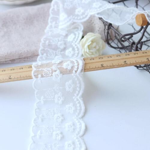 19 Yards Exquisite Sewing Accessories Fabric Mesh Embroidery Lace Trim Handmade DIY Garment Needlework Clothing Decoration 269