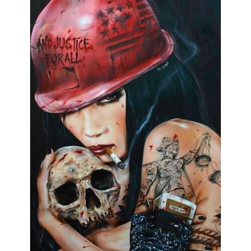 High quality Oil painting Canvas Reproductions And Justice For all by Brian M.Viveros Painting hand painted