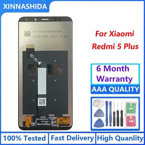 For Xiaomi Redmi 5 Plus LCD Display Touch Screen Redmi5 Plus LCD Digitizer Replacement Repair Spare Parts