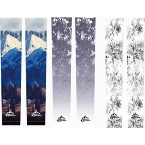 1 Pair Sunscreen Sleeves Ice Silk Anti-ultraviolet Cold Sleeves Outdoor Sport Arm Sleeves