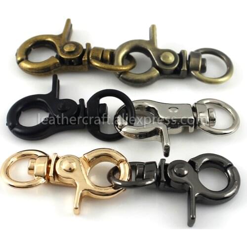 1x Metal Tiny Snap Hook Trigger Lobster Clasps Clips Spring Gate Leather Craft Tiny Pet Leash Bag Strap Webbing Keychain Hooks
