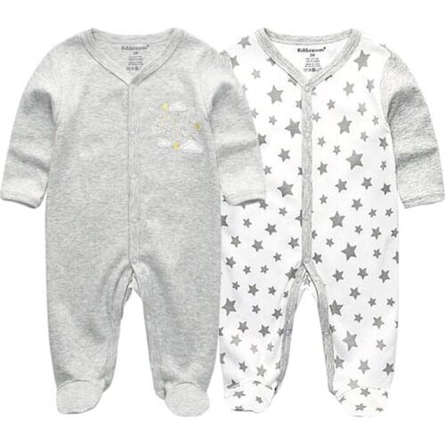 2021 Baby Rompers Newborn Baby Girl Clothes Full Sleeve Baby Boy Clothes Roupas de bebe Cotton Outwear Spring Fall Pajamas Star