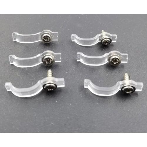 50pc LED Fixing Silicone Mounting Clips Buckles Clamps For 5050 RGB Single Color LED Strip Light Tape Mounting Brackets Clip