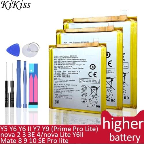 Battery for huawei Y5 Y6 Y6 II Y7 Y9 (Prime Pro Lite 2017 2018 2019)/Mate 8 9 10 SE Pro lite/nova 2 3 3E 4/nova Lite Y6II nova3e