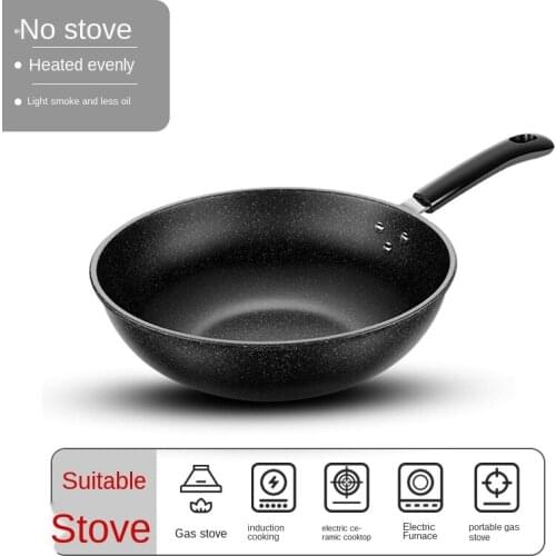 Non stick pan frying pan iron pan multi-functional frying pan induction cooker pan domestic gas cooker