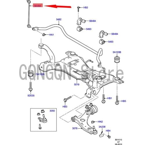 CAR Stabilizer Ball Head Front For dMo nd eoF oc usE sco rt Stabilizer Rod Link Tie Rod Ball Head Stabilizer Rod Hanger