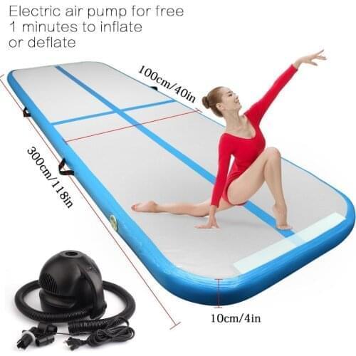Free Shipping 5*2*0.2m Rainbow Inflatable Airtrack Tumbling Gymnastics Mattress Gym Tumble Airtrack Floor Tumbling Air Track