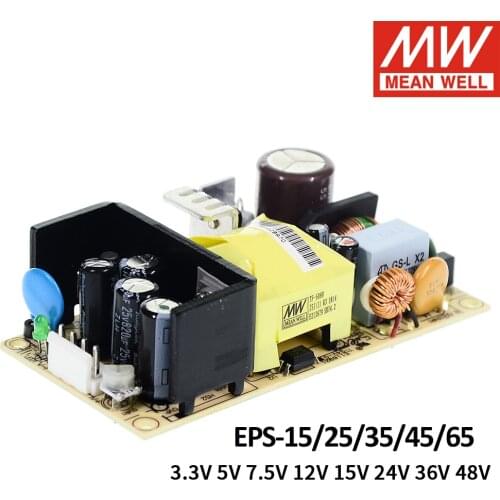 Taiwan MEAN WELL PCB Power supply EPS-65-7.5 65W 7.5V 8A High Efficiency small volume bare board EPS-65 replace PS