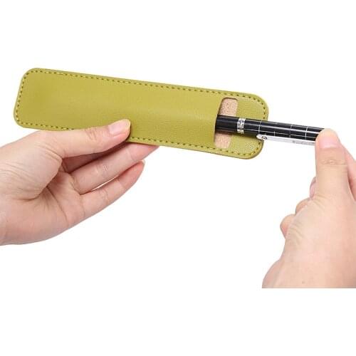 PU leather pencil case School pen storage bag cute pen case kawaii Pen protective sleeve small Sign pen cover Leather case gifts