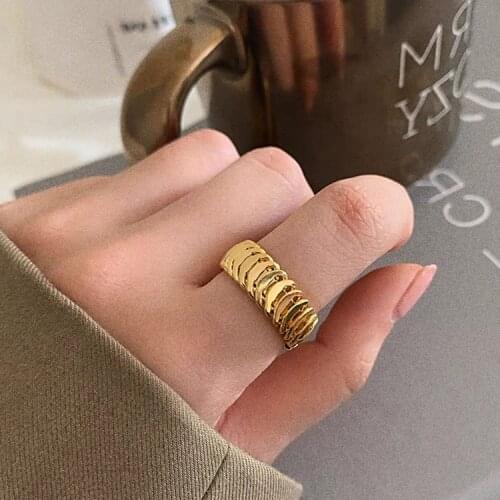 New Titanium Steel Ring High Quality Chic Ring Women and Girl Stainless Steel Ring Trendy Jewelry