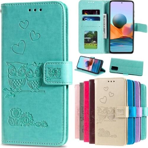 2021 Owl Couple Leather Book Case For Samsung Galaxy S5 S6 S7 S8 S9 S10 S20 FE Plus Ultra A52 A72 Phone Flip Wallet Soft Cover C