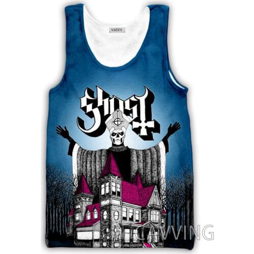 CAVVING 3D Printed Ghost Rock Band Tank Tops Harajuku Vest Summer Undershirt Shirts Streetwear for Men/women V01