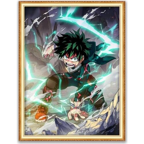 Cartoon Anime DIY Embroidery Cross Stitch 11CT Kits Craft Needlework Set Cotton Thread Printed Canvas Home Decoration Wholesale