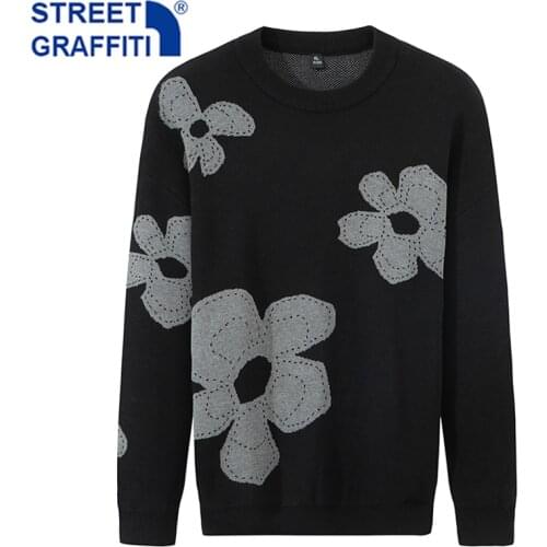 Men Autumn New Casual Cotton Hip Hop Sweater Pullovers Men Spring Fashion O-Neck Knitted Sweater Jumpers Streetwear Sweaters