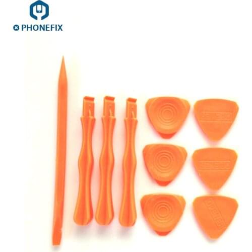 PHONEFIX Pry Tool Set Opening Tools Screen Repair Kit Plastic Spudger Crowbar for iPhone Repair Battery Replacement Repair Kit