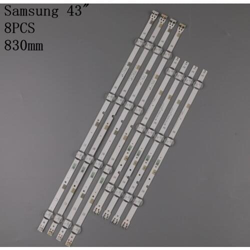 New 1set=8pcs LED backlight strip for Samsung UA43J51SW UN43J5000 UN43J5200 UN43J5300AF UN43J5200AFXZ V8DN-430SMB-R0 430SMA-R0