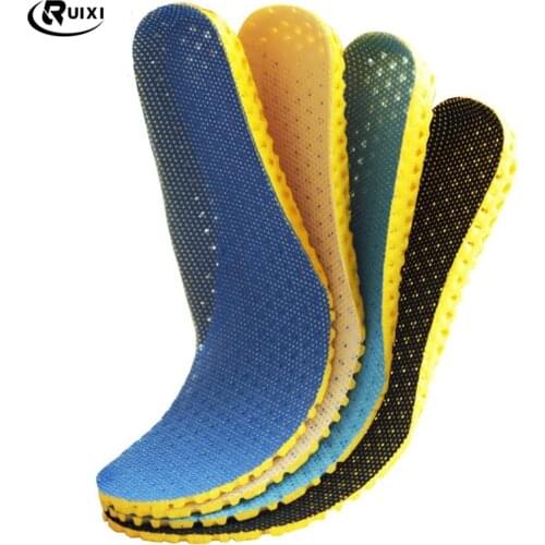 Unisex Deodorant Shoes Insoles Orthopedic Memory Foam Sport Arch Support Insert Women Men Summer Breathable Soles Pad